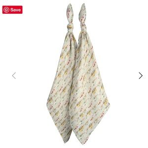 Milkbarn Vintage Trailers Burp Cloth, Set of 2